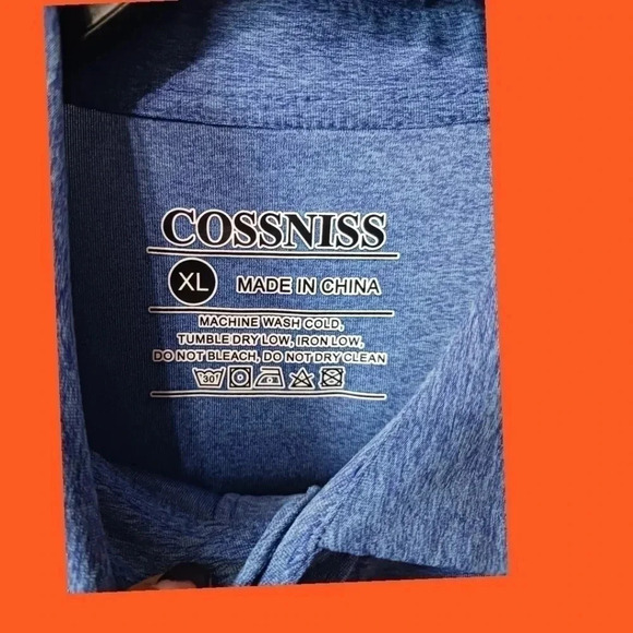 Cossniss short sleeve polo shirt size XL blue color - Picture 4 of 7